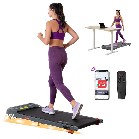 Everfit Treadmill Electric Walking Pad with Incline Under