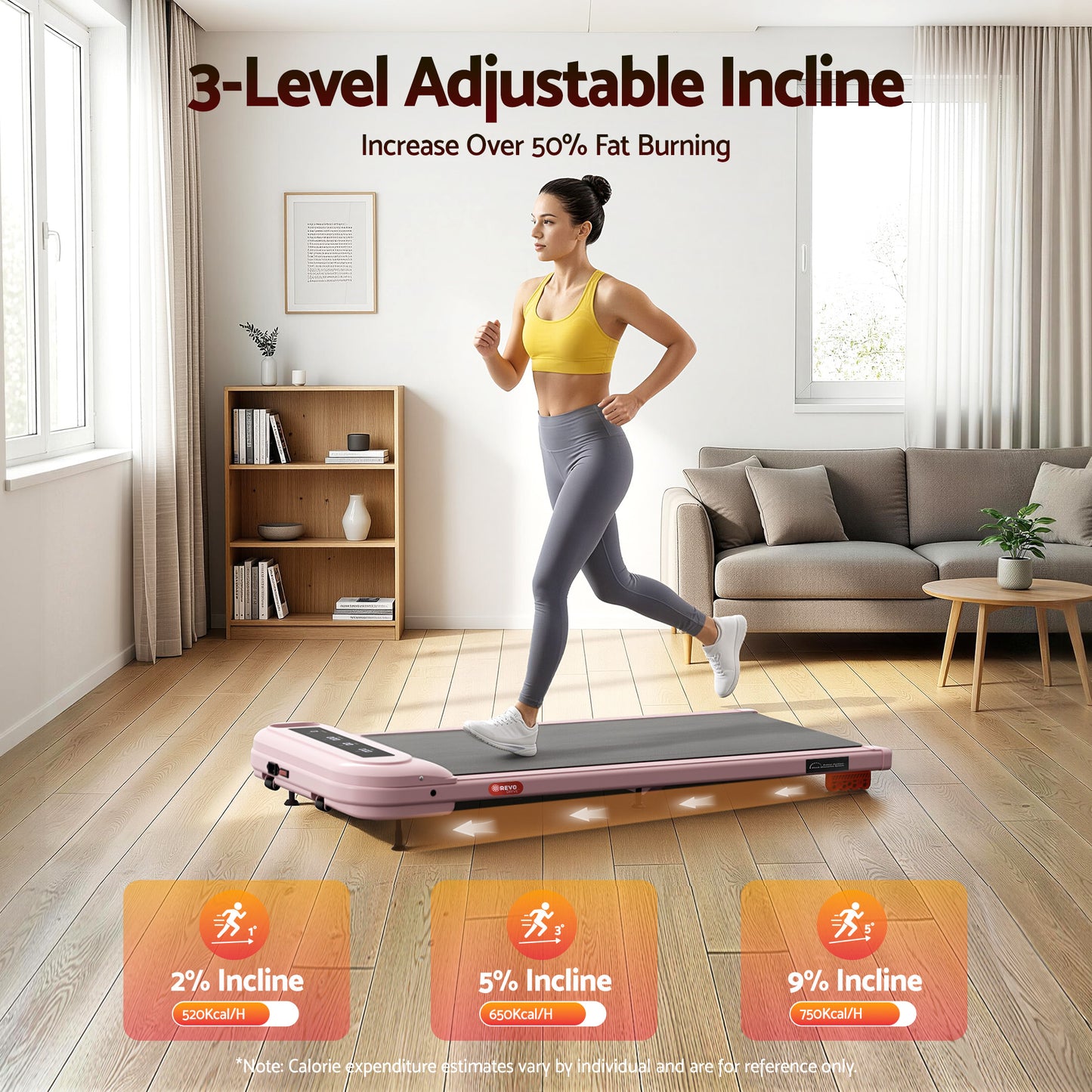 Everfit treadmill electric with pack contents and accessory layout