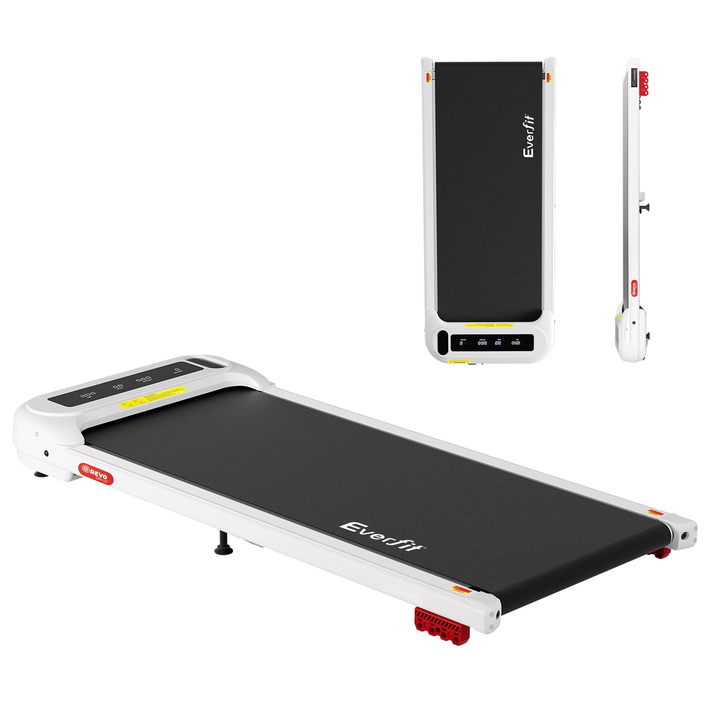White walking pad treadmill for household use