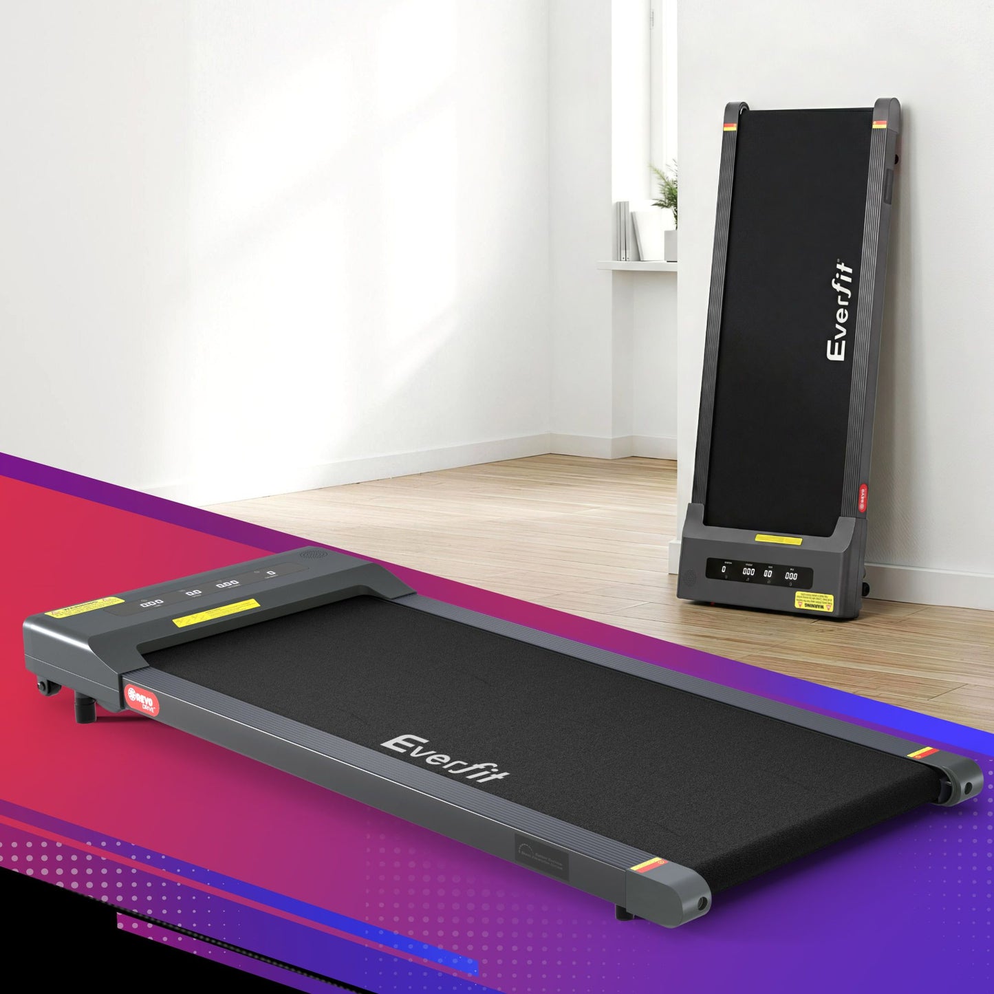 Treadmill Walking Pad Home Gym Office Fitness Machine 400mm - Grey