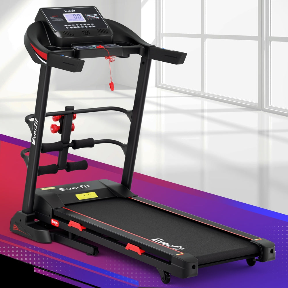 Treadmill Home Gym Fitness Exercise Machine with Sit-Up Bar - 450MM