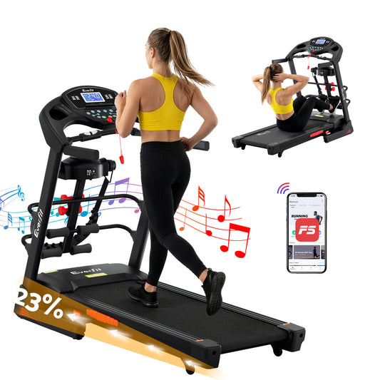 Treadmill Home Gym Fitness Exercise Machine with Massager 480mm