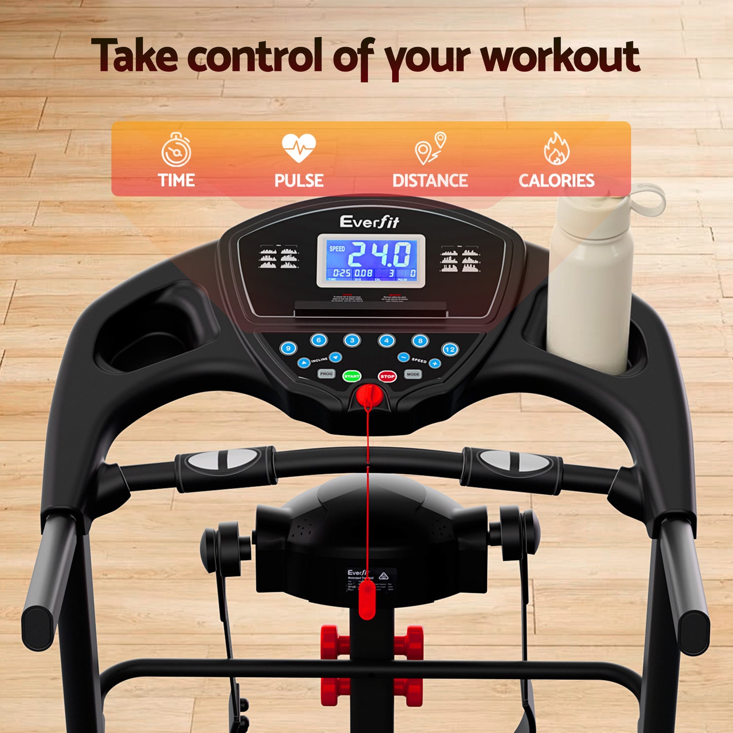 Treadmill Home Gym Fitness Exercise Machine with Massager 480mm