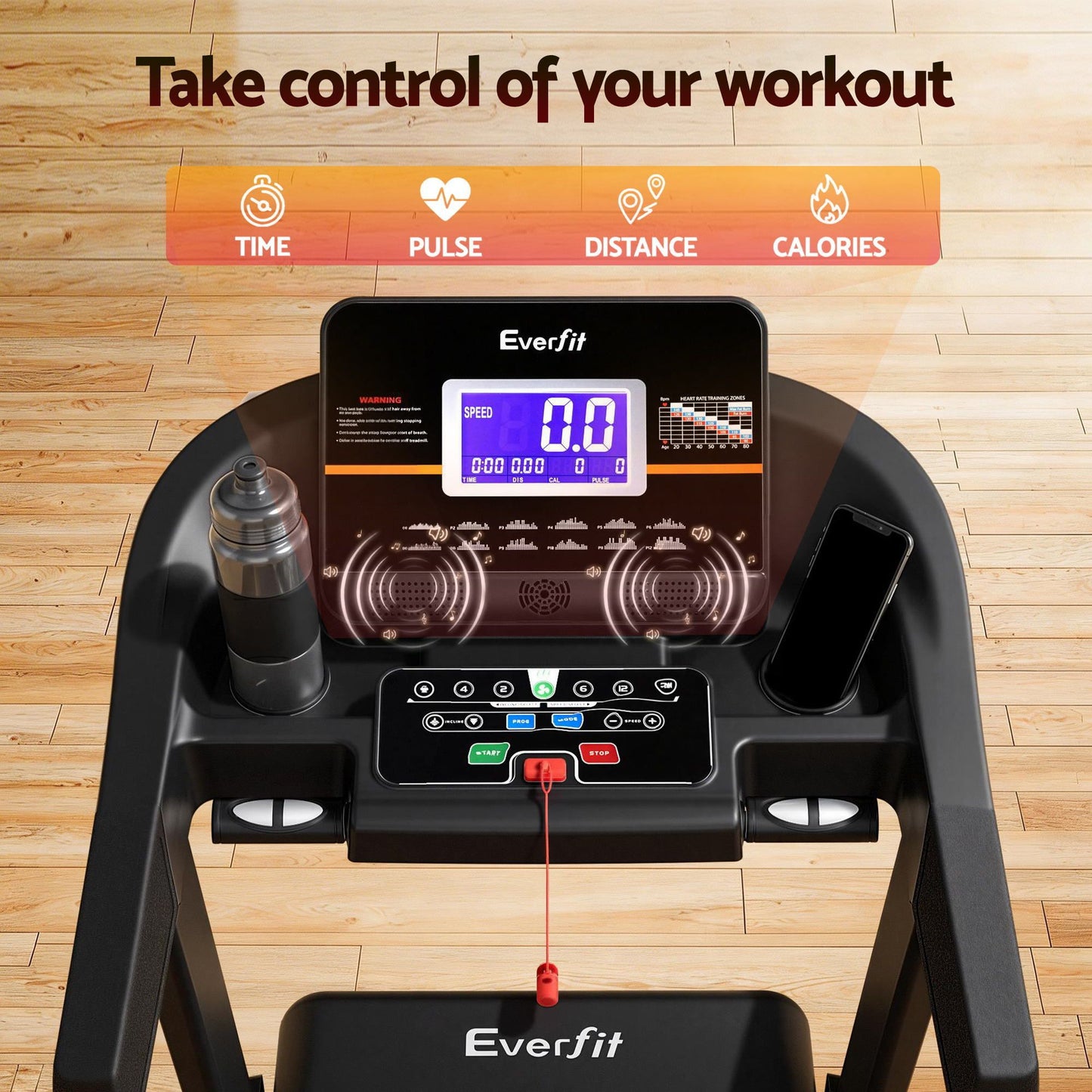 Fitness Exercise Machine 490mm Treadmill Auto Incline Gym