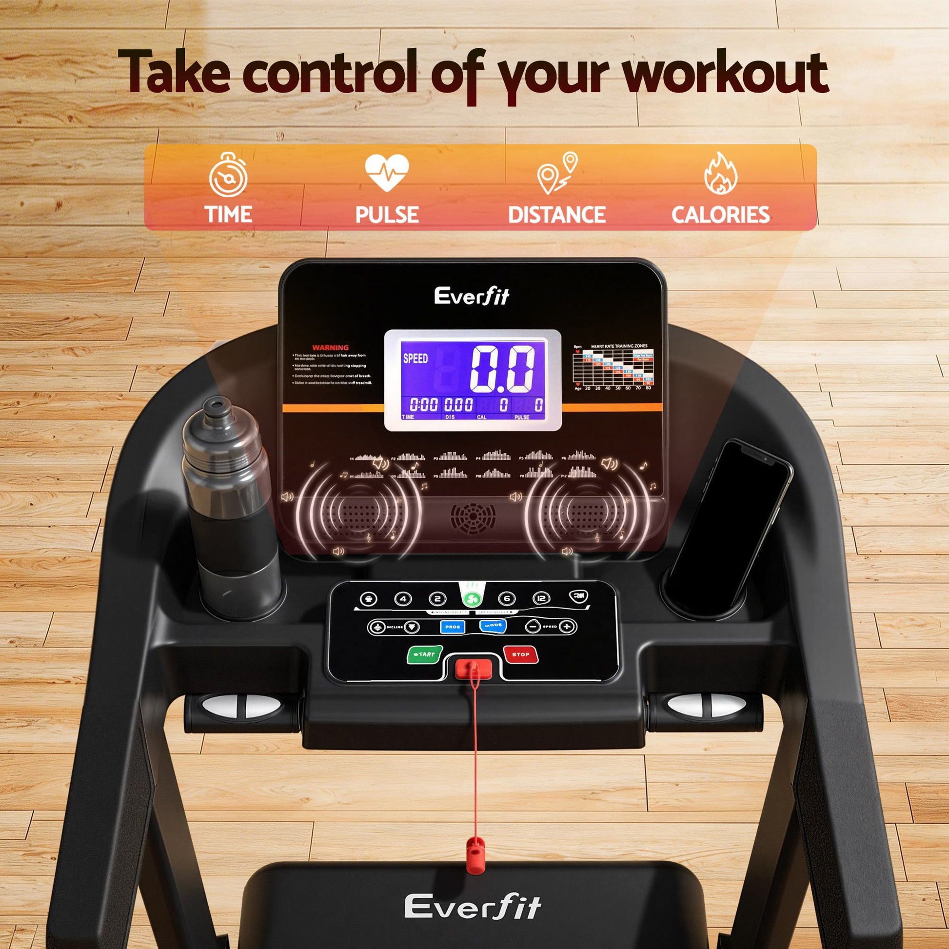 Fitness Exercise Machine 490mm Treadmill Auto Incline Gym