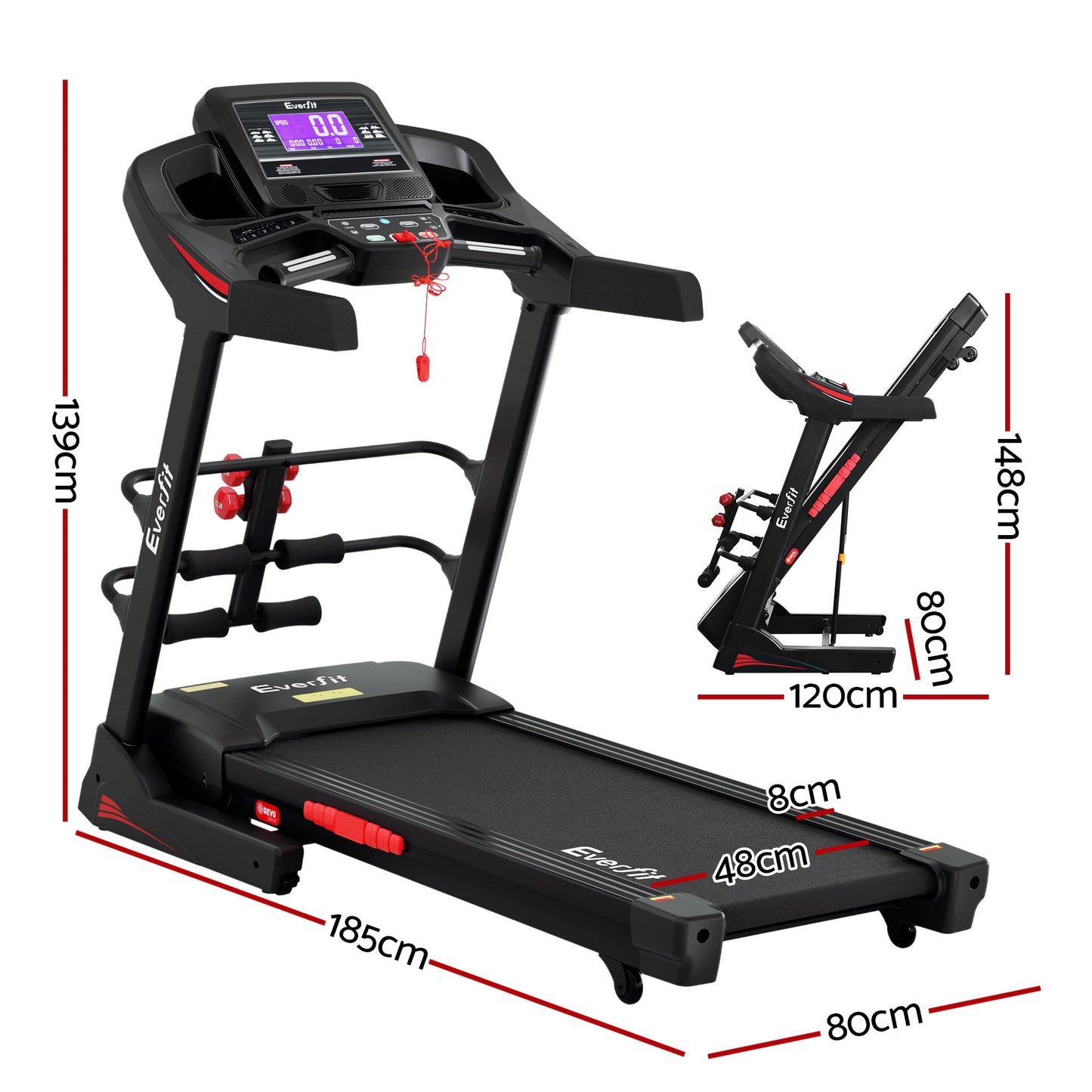 Everfit Treadmill Electric Gym Fitness Exercise