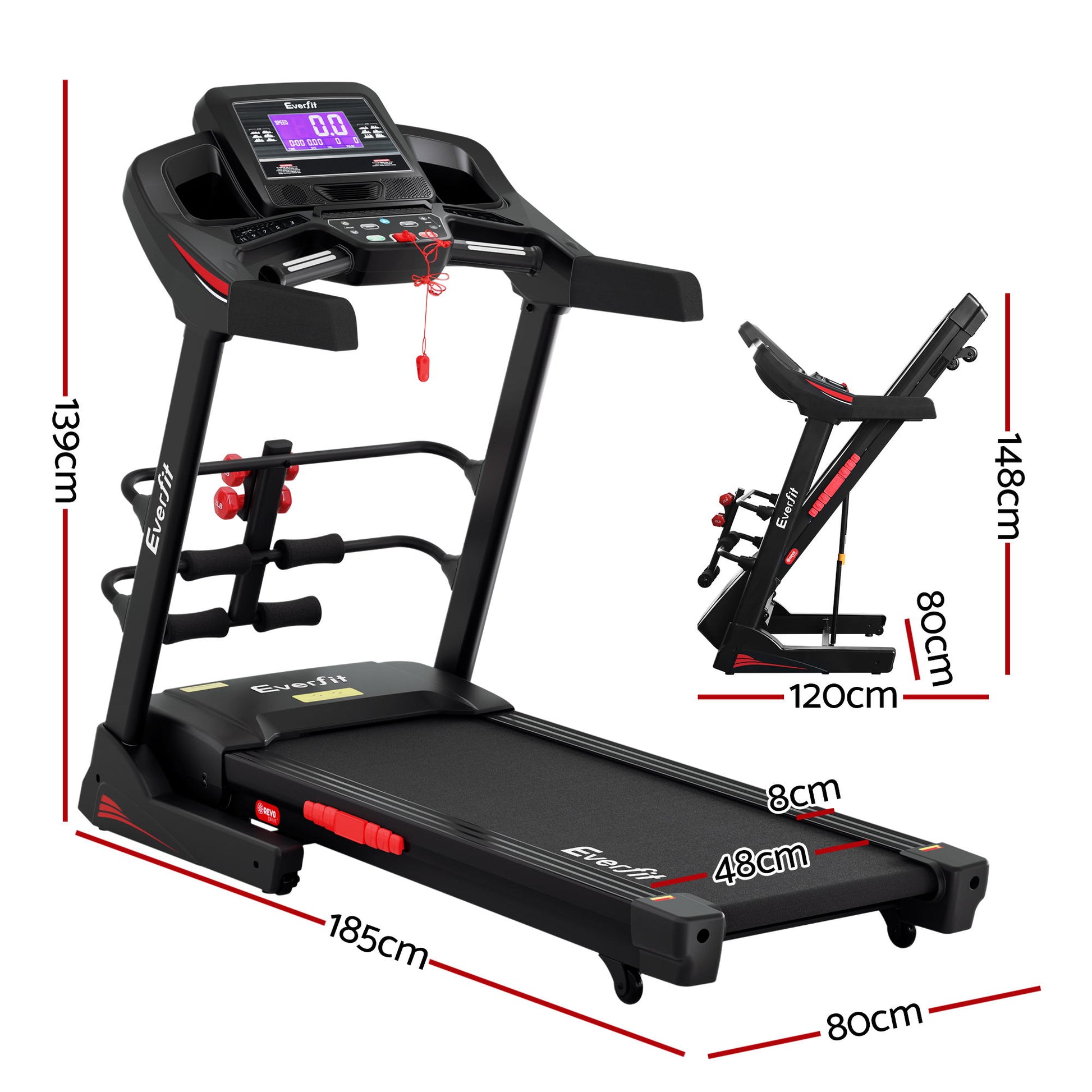 Everfit Treadmill Electric Gym Fitness Exercise