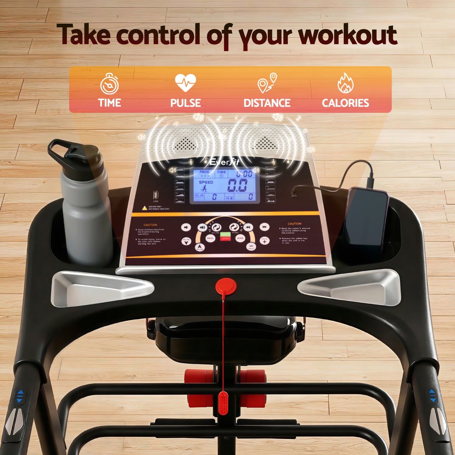 3 5hp Auto Incline Exercise Machine Dumbbell Massager Sit Up Bar Chi