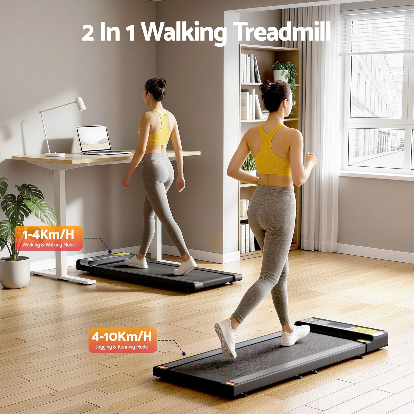 Treadmill Electric Walking Pad Under Desk Gym