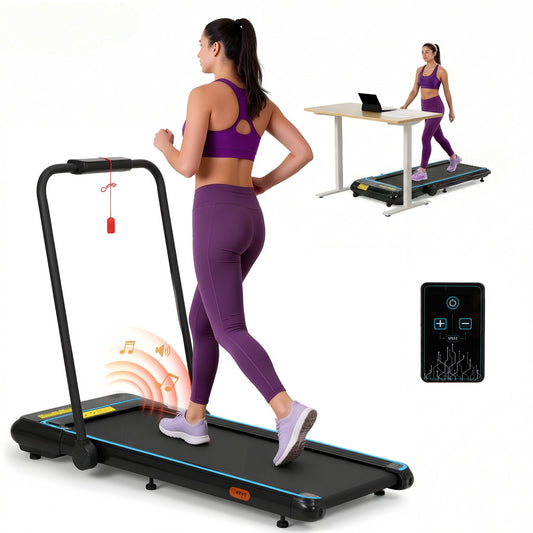 Treadmill Walking Pad Gym Office with Fitness 420mm Remote