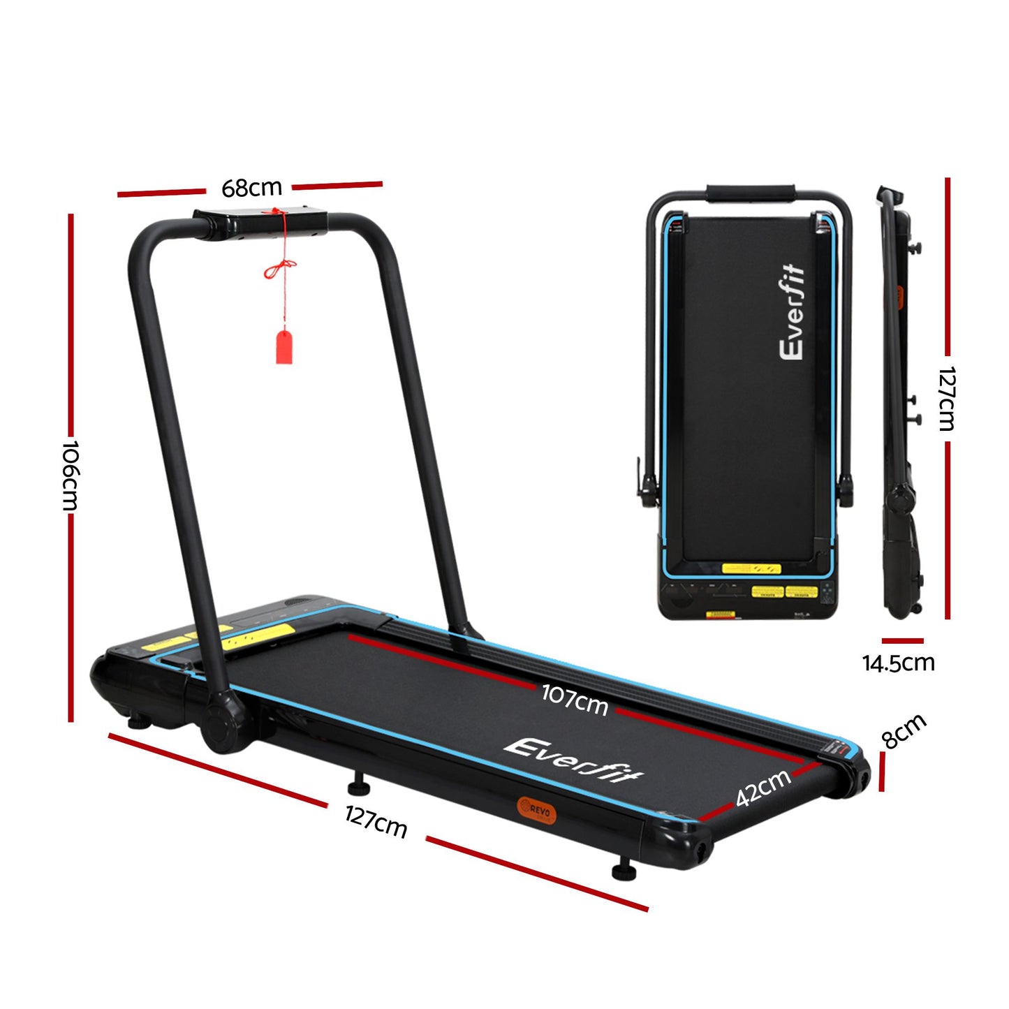 Treadmill Walking Pad Gym Office Fitness with 420mm