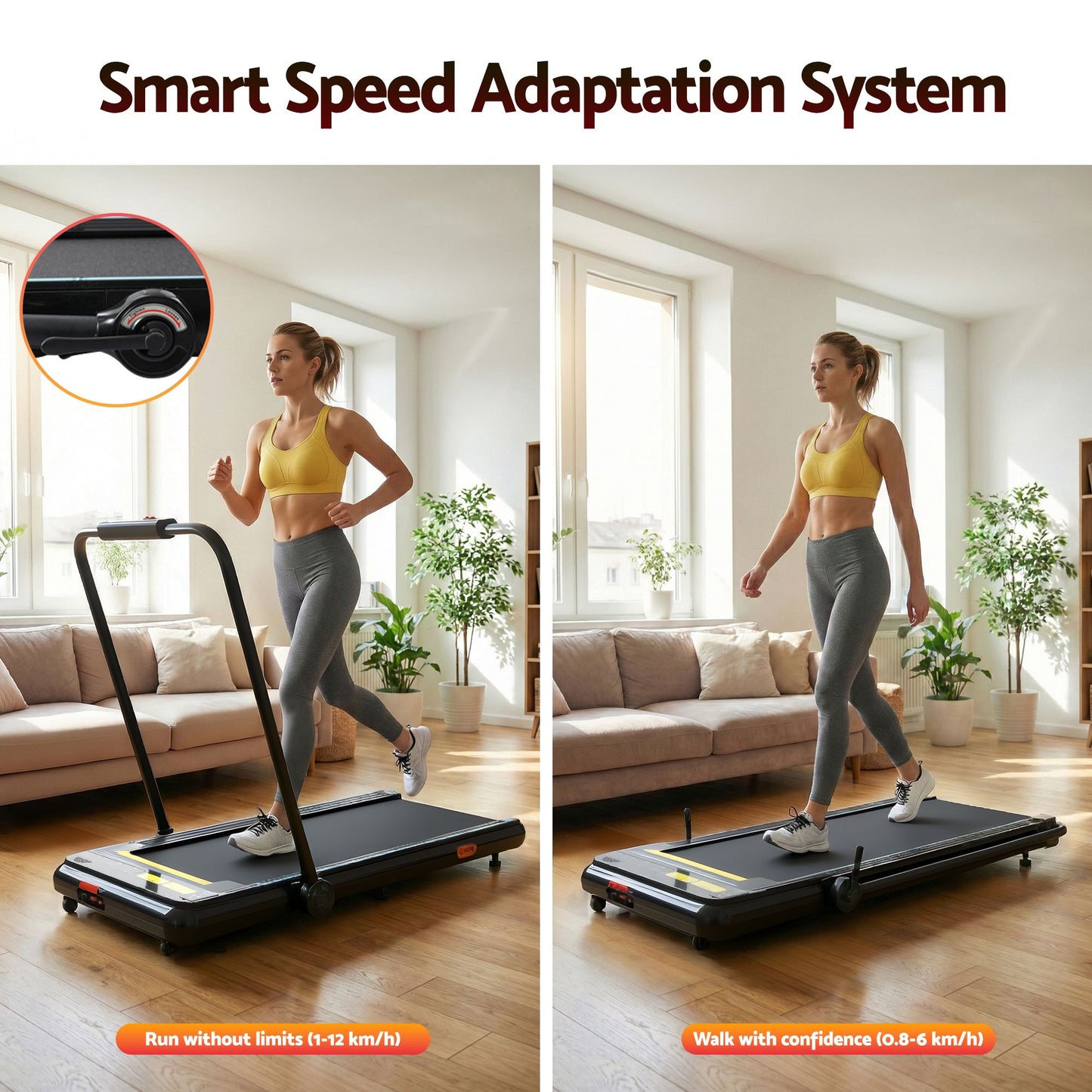Treadmill Walking Pad Gym Office Fitness