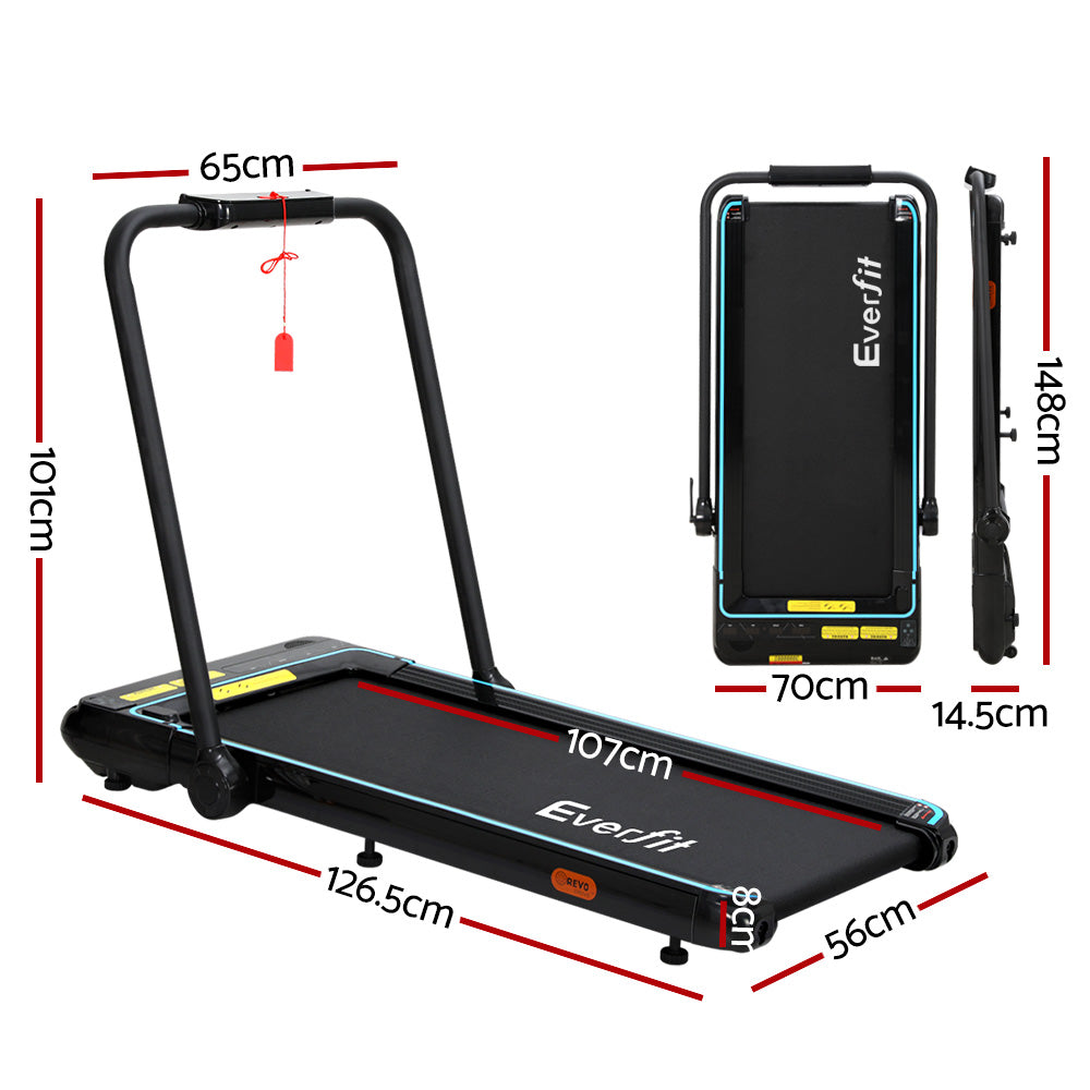 Treadmill Electric Walking Pad Home Gym Office Fitness 420mm Remote