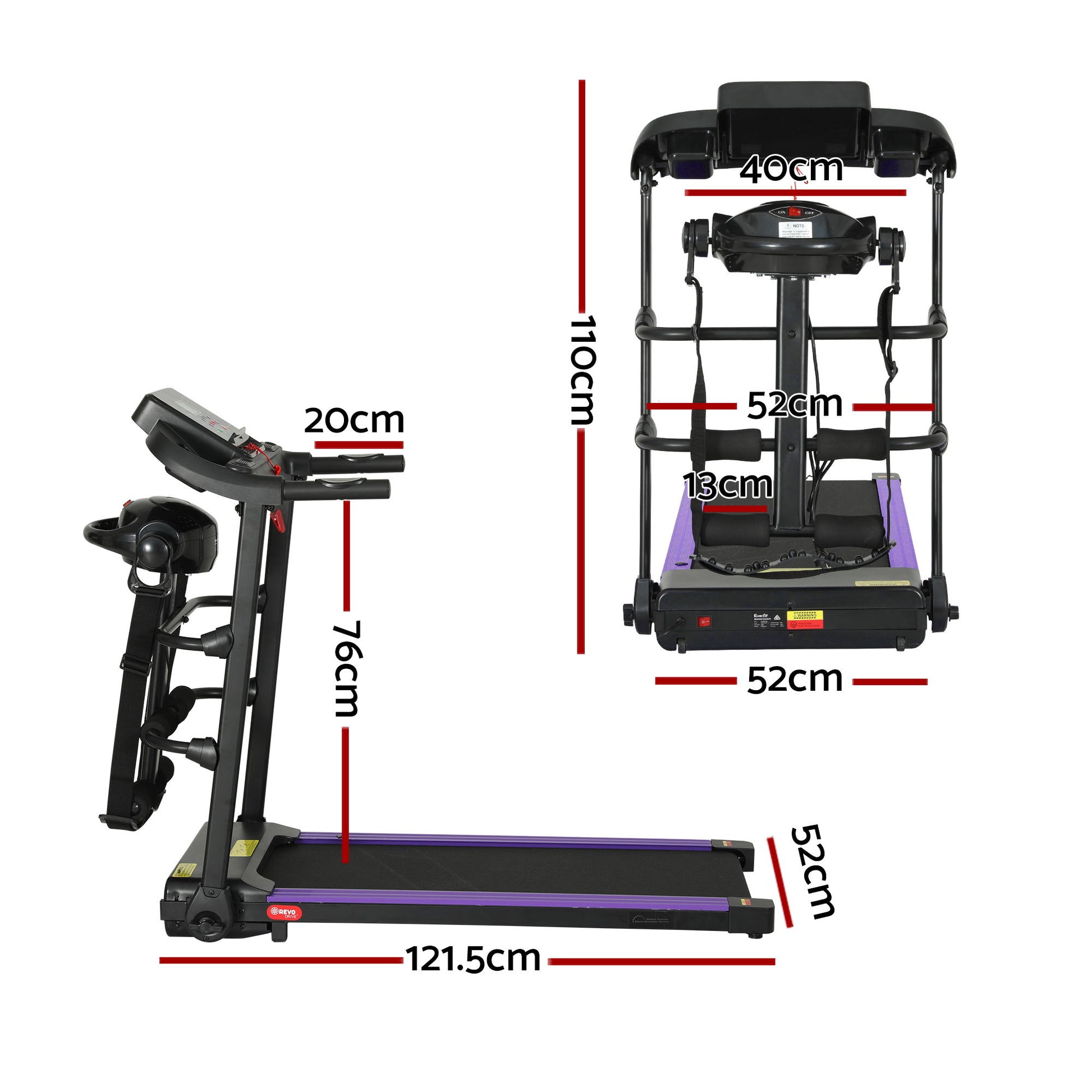 Fitness Exercise Machine Massager 400mm Treadmill Gym