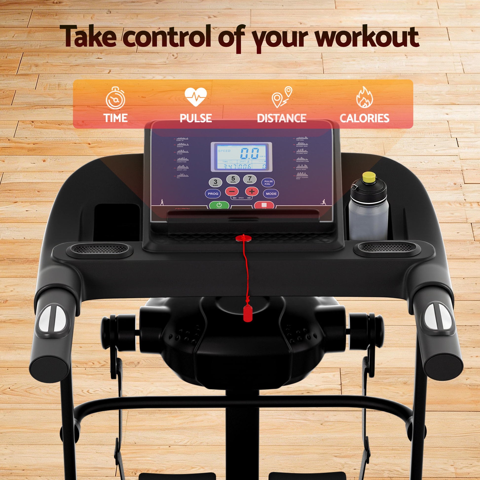 Gym fitness exercise with machine massager electric run
