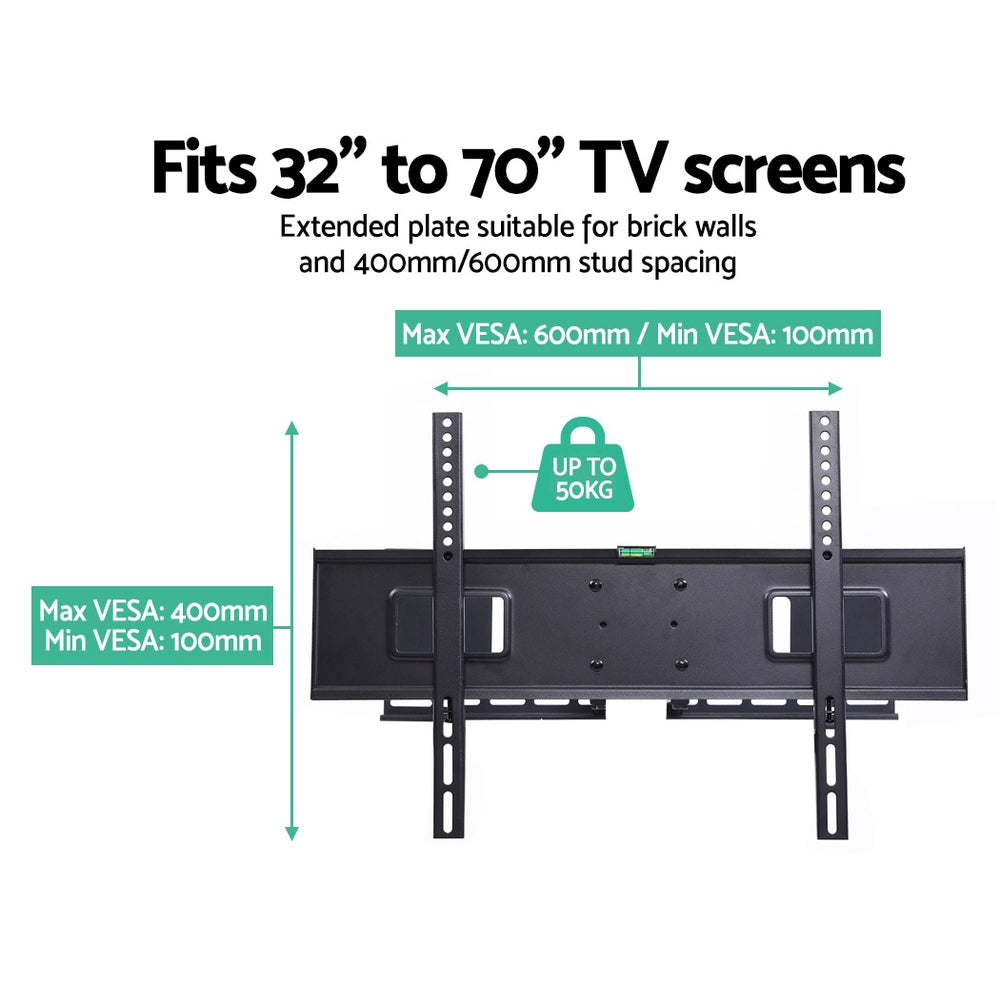 TV Wall Mount Bracket Tilt Swivel Full Motion Flat LED LCD - 32-70 Inch