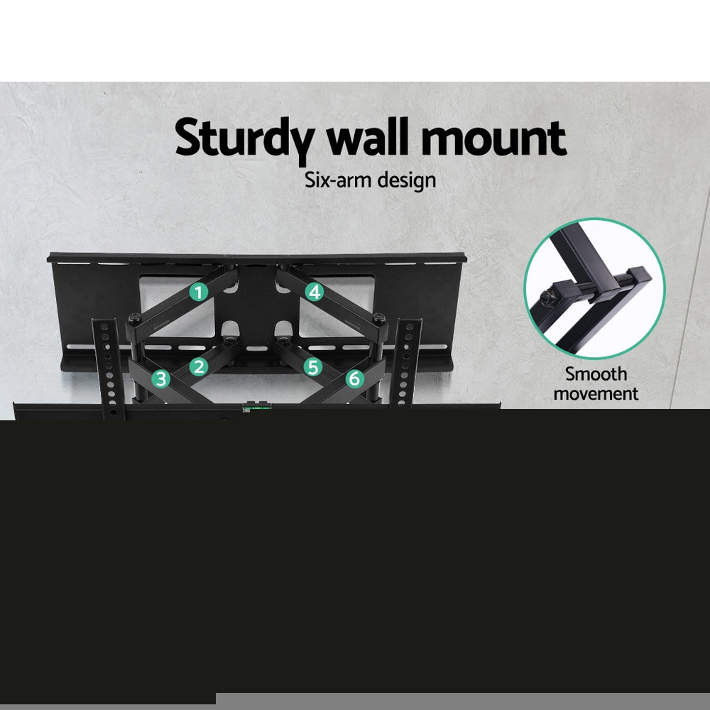 TV Wall Mount Bracket Tilt Swivel Full Motion Flat LED LCD - 32-70 Inch