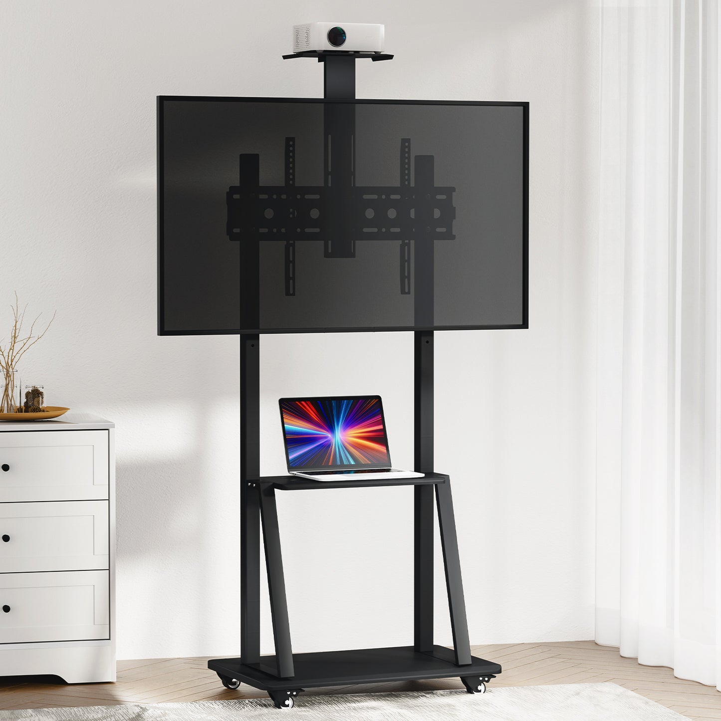 Mobile TV Stand for 32"-75" TVs