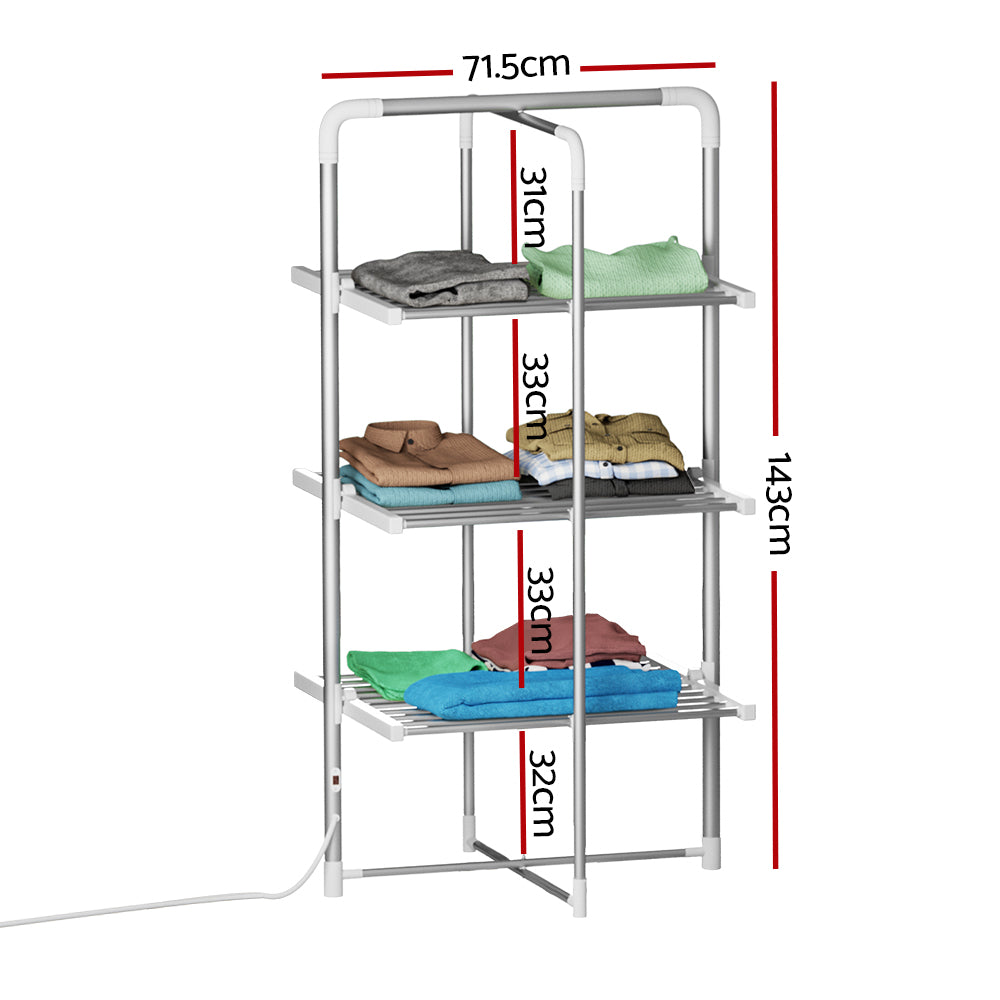 Heated Towel Rail Clothes Airer Dryer