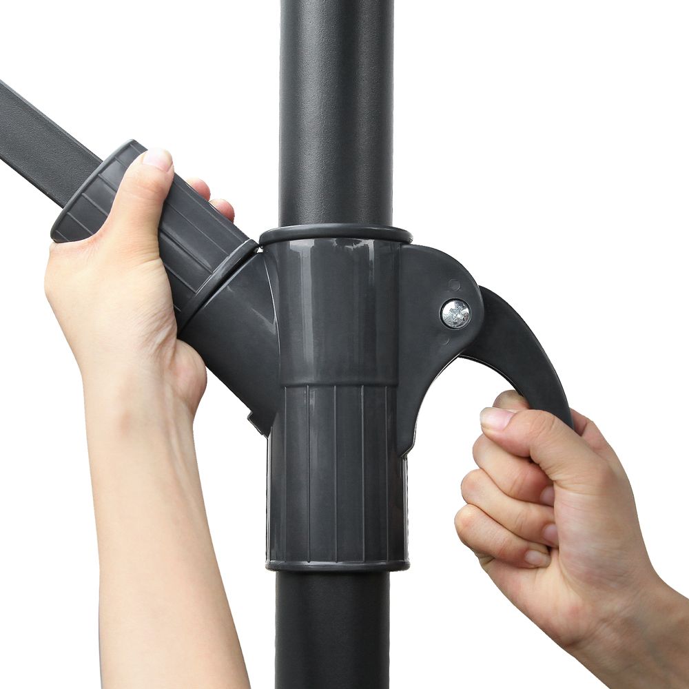 Umb Ban 8rib Cantilever Outdoor Umbrella 3m Navy