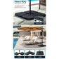 Outdoor Umbrella 3M with Base Cantilever Beach Roma 360-Degree Tilt - Beige