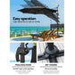Outdoor Umbrella 3M with Base Cantilever Beach Roma 360-Degree Tilt - Black