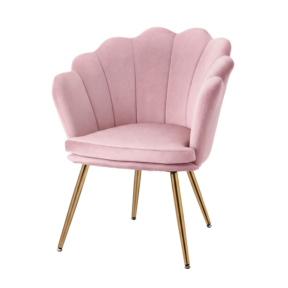 Armchair Lounge Chair Accent Armchairs Retro Single Sofa Velvet Pink