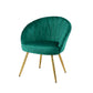 Lounge Accent Armchair Velvet Sofa with Green Couch