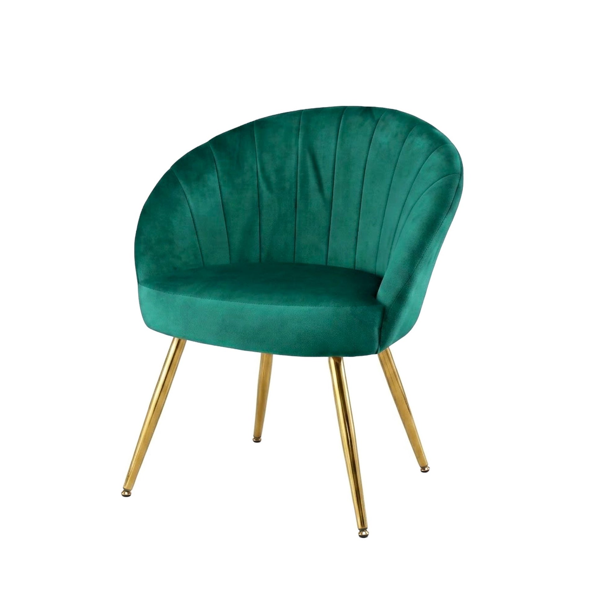 Lounge Accent Armchair Velvet Sofa with Green Couch