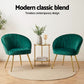 Velvet Sofa Green Couch Arm Lounge Accent Armchair