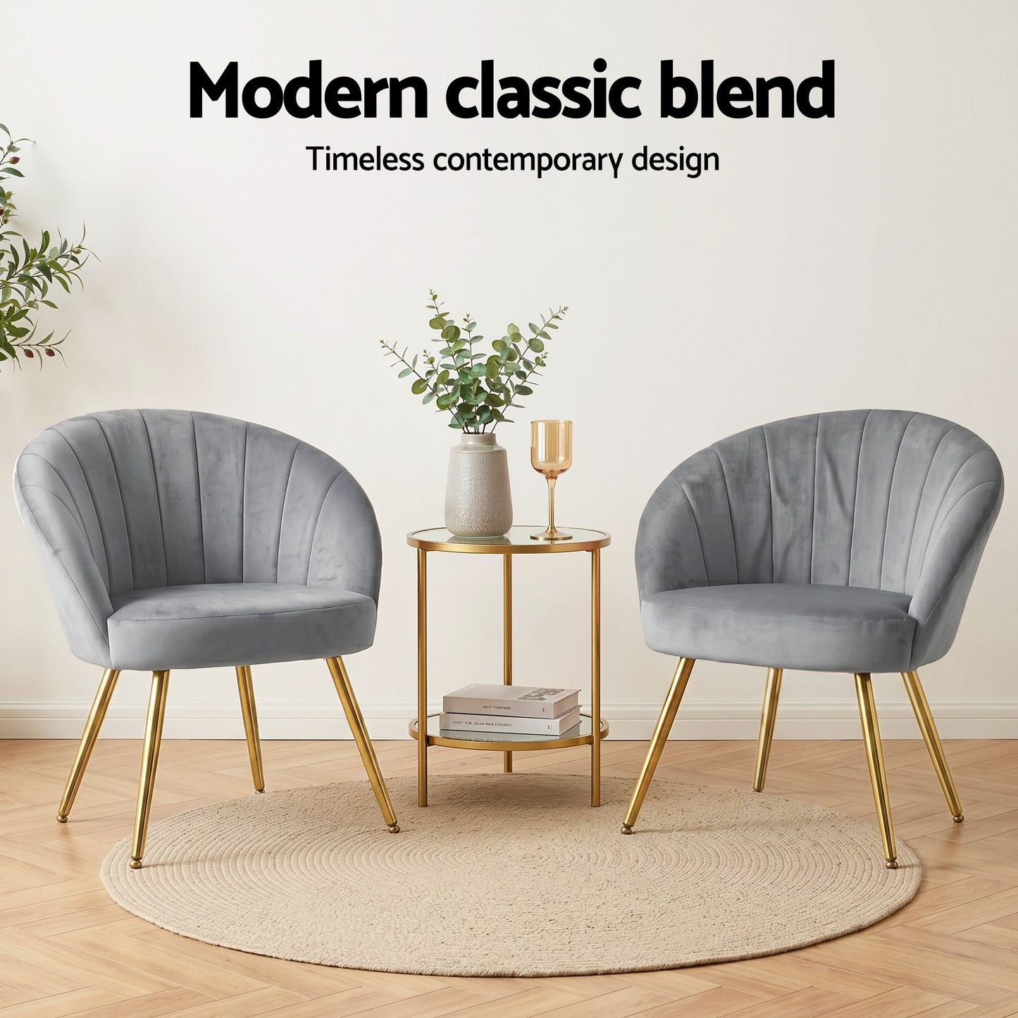 Armchair Lounge Chair Accent Chairs Velvet Grey