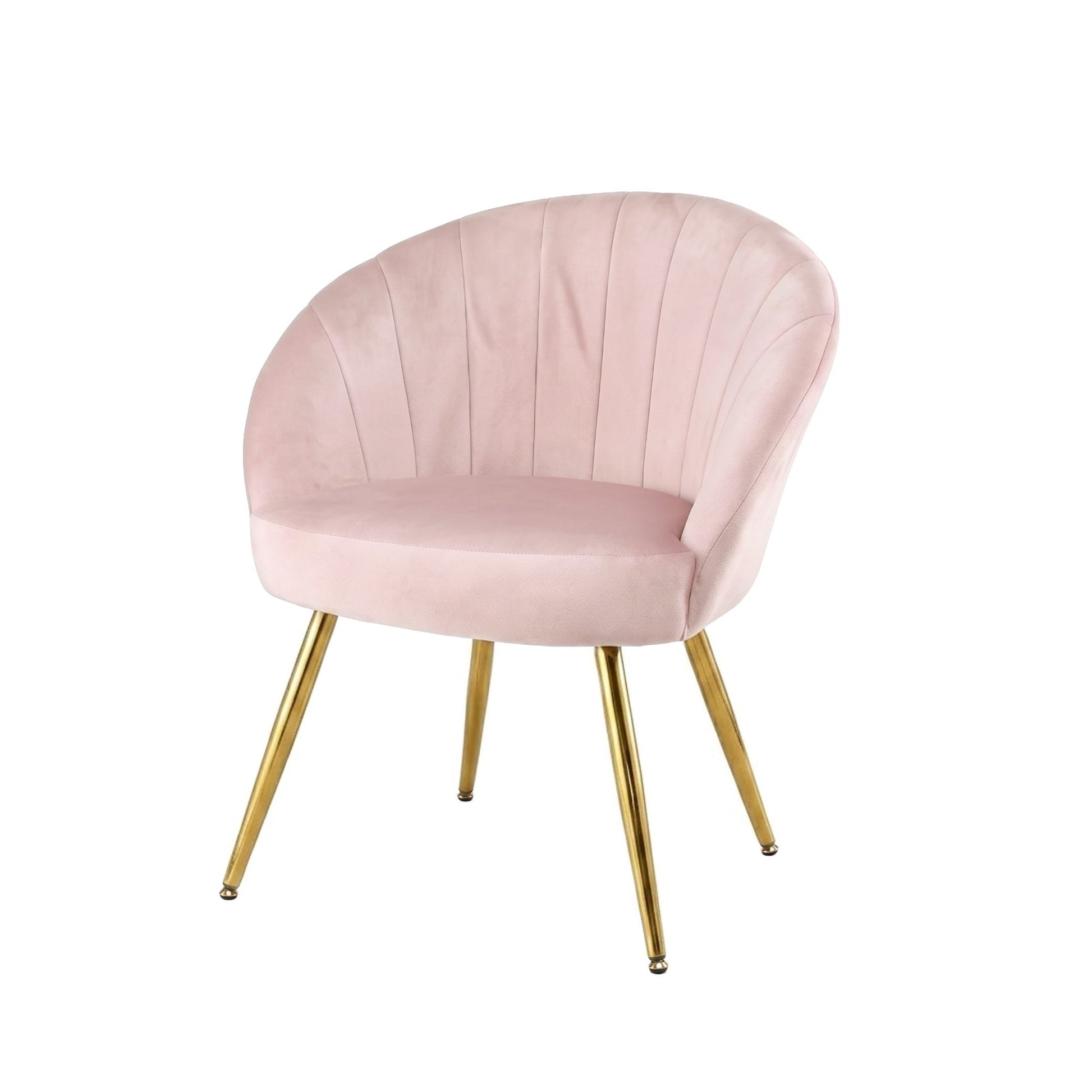 Armchair Lounge Chair Accent Chairs with Pink Velvet Sofa Couch