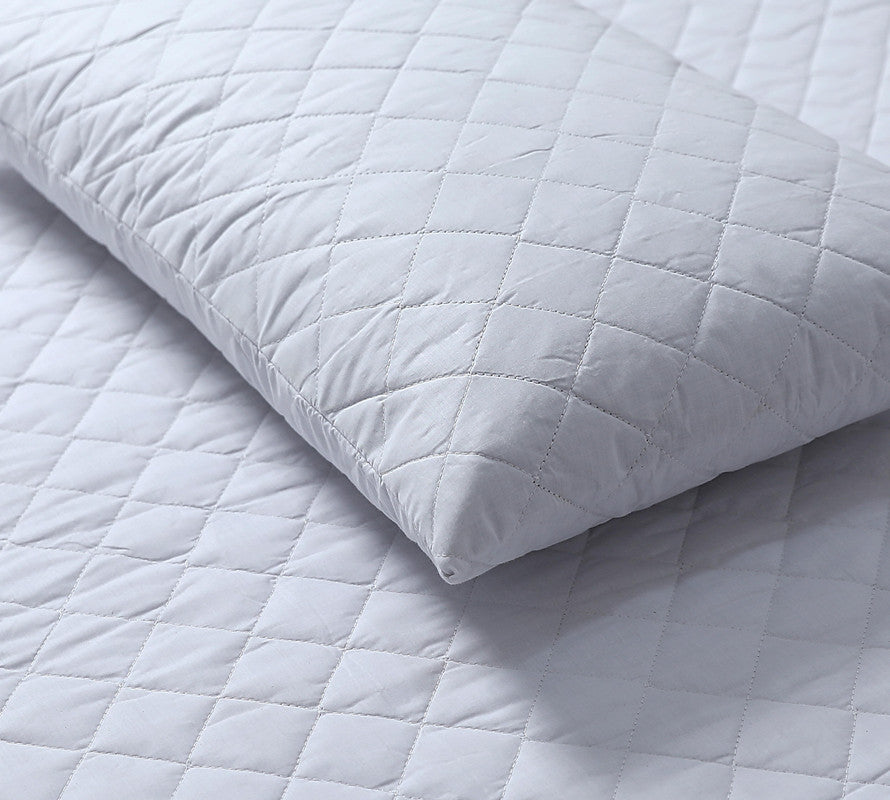 Quilted Fully Fitted Waterproof Mattress Protector 100% Cotton 50cm Deep - Double Size