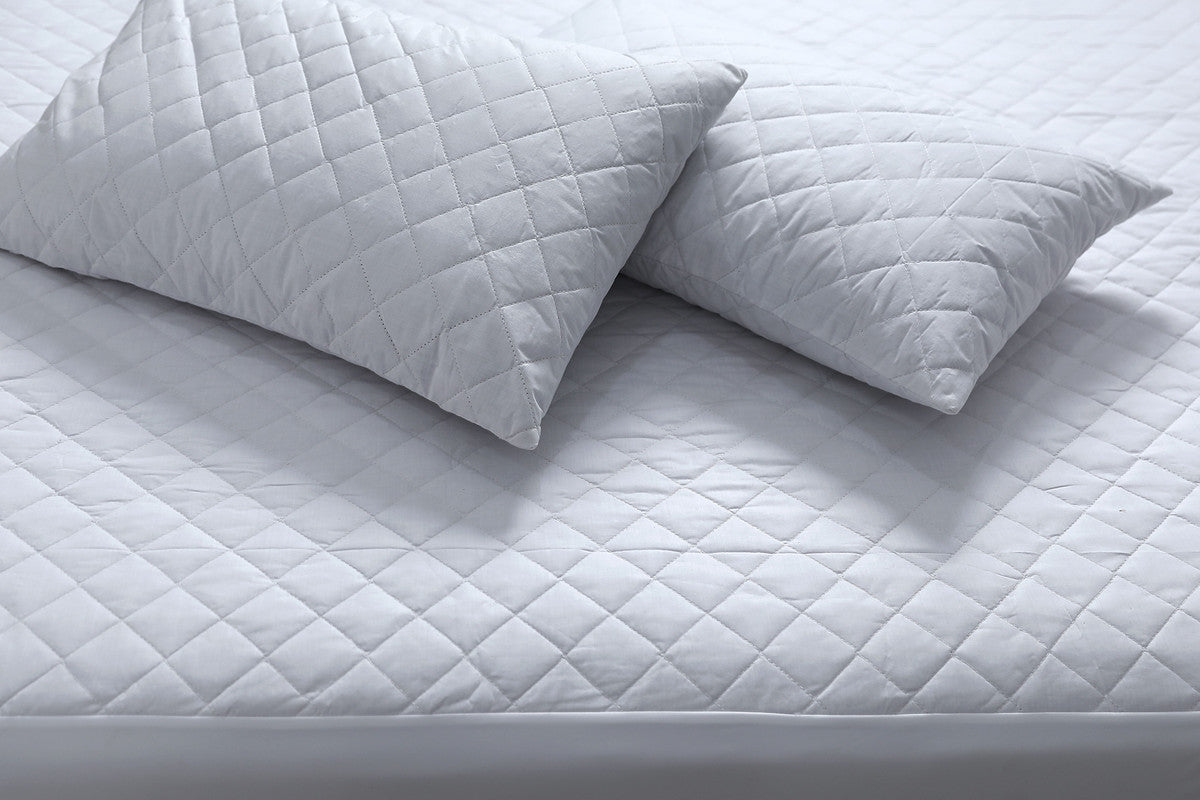 100% Cotton Quilted Fully Fitted 50cm Deep Double Size Waterproof Mattress Protector