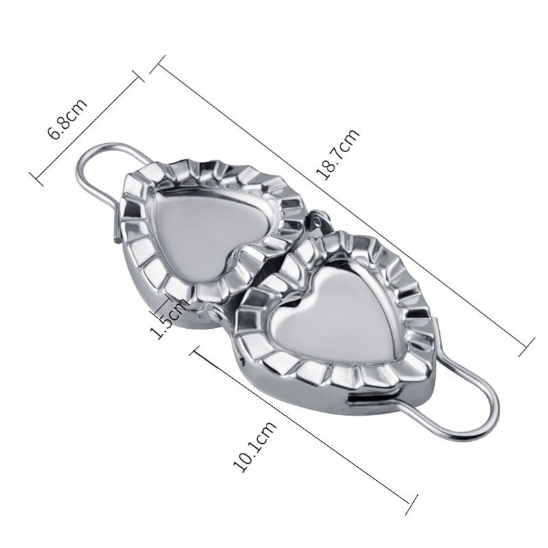 Dumpling Mold Dumpling Press Cutter Pastry Press Manual Pasta Machine Heart Dumpling Mould Pasta Stamp Rollers Dumplings