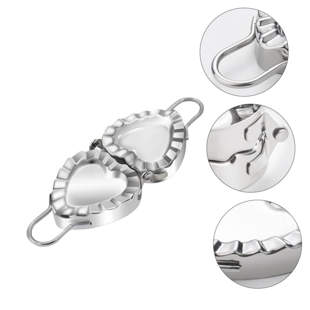 Dumpling Mold Dumpling Press Cutter Pastry Press Manual Pasta Machine Heart Dumpling Mould Pasta Stamp Rollers Dumplings