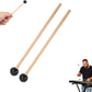 1 pair - Drumsticks - Mallets Sticks - Mallets - Wooden xylophone sticks - - hollow drumsticks - wooden percussion sticks with wooden handle - rhythm sticks - for glockenspiel, wooden block, percussion instruments - 18.7 cm - black