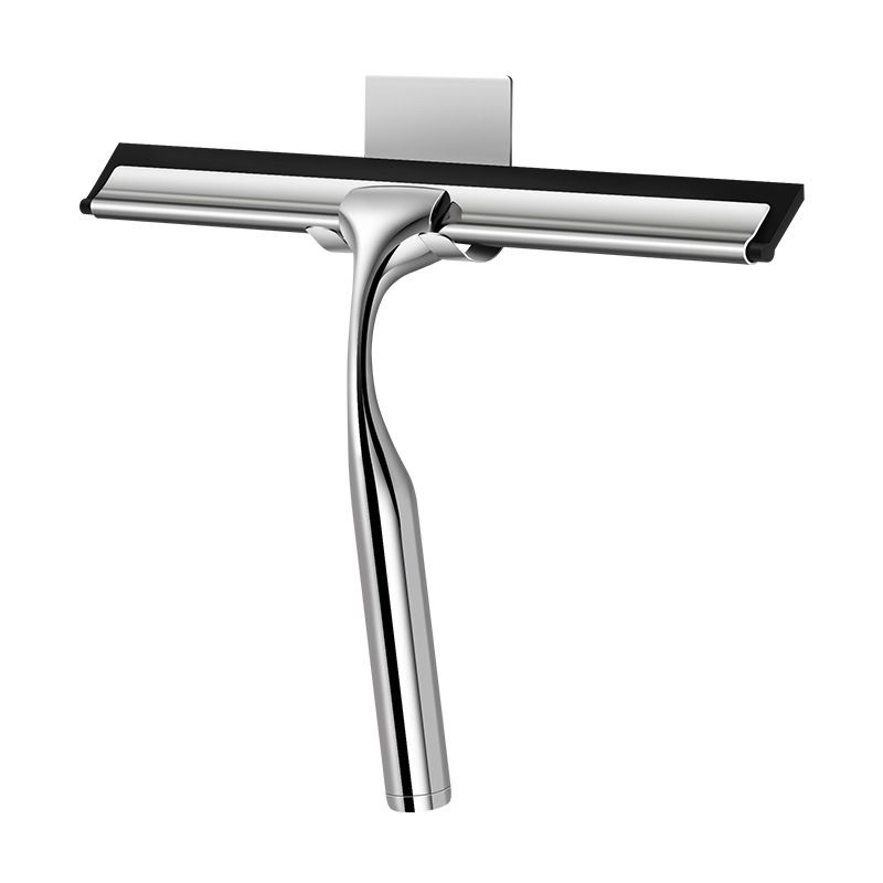 Shower Squeegees Stainless Steel with Self Adhesive Hook Window Squeegees for Shower Doors Bathroom Mirror Wiper, Window Glass