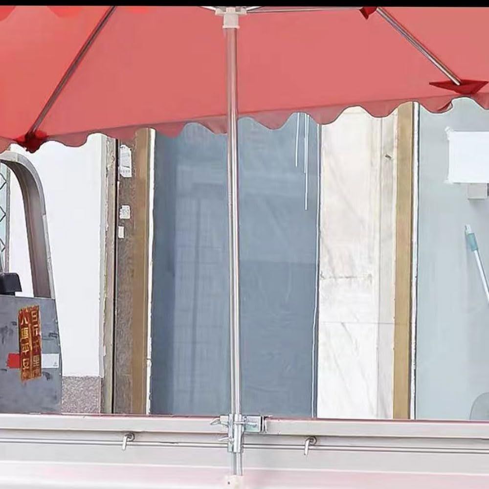 Deck Umbrella Clamp, Patio Umbrella Stand Clip, Balcony Parasol Holder--ricycles Umbrella Holder Bracket Adjustable Umbrella Mount