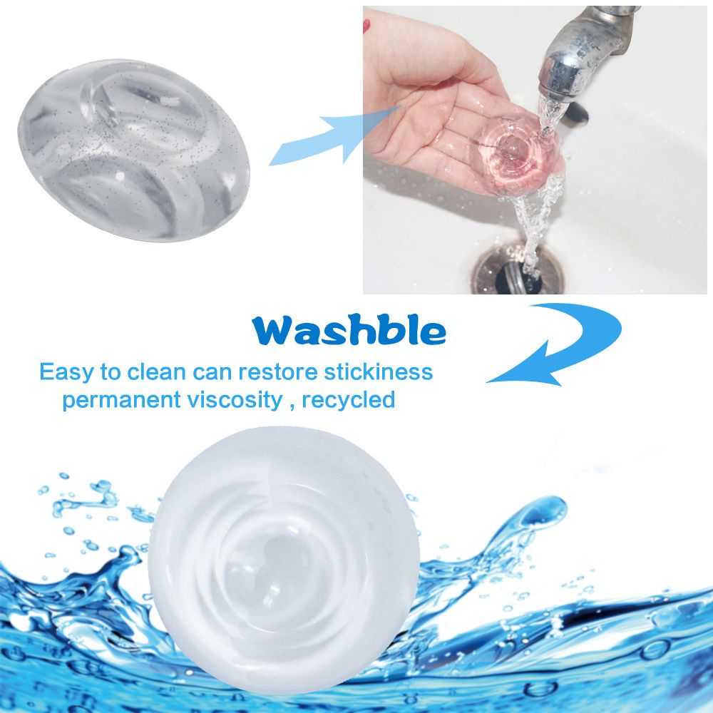 Door Stopper Wall Protector, Self-Adhesive Reusable Door Knob Stops, Clear Round Wall Shield and Silence Cover-9 Pcs