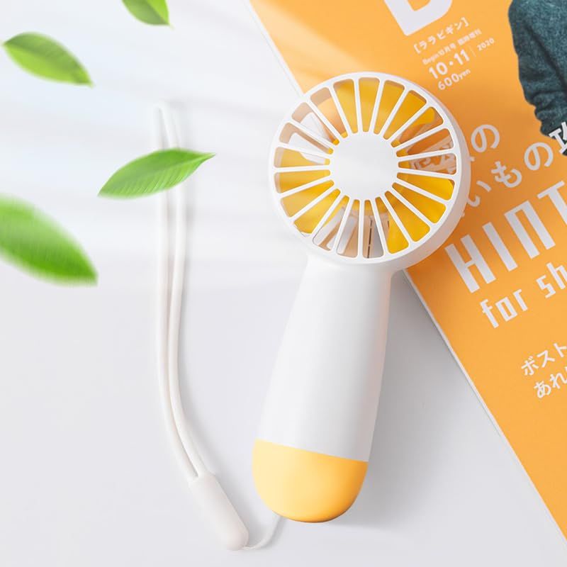 Mini Portable Fan, Handheld Personal Small Fan USB Rechargeable, 3-speed Powerful small fan, Lightweight Fan for Office