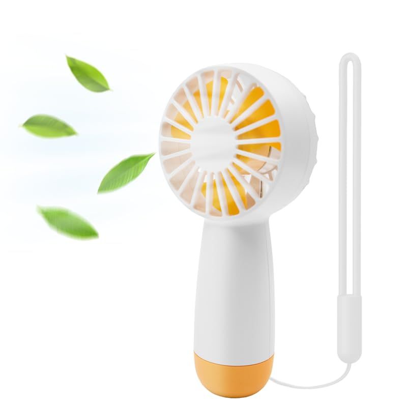 Mini Portable Fan, Handheld Personal Small Fan USB Rechargeable, 3-speed Powerful small fan, Lightweight Fan for Office