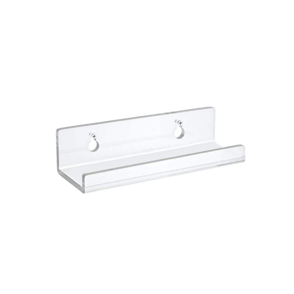 10pcs Transparent Acrylic Record Shelf Stand Vinyl Decoration Display Rack Bracket Wall-Mounted