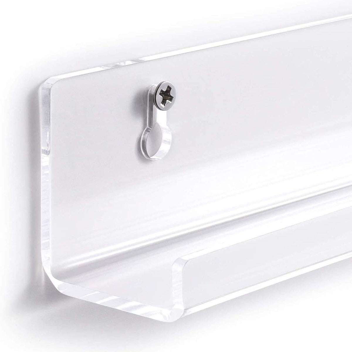 10pcs Transparent Acrylic Record Shelf Stand Vinyl Decoration Display Rack Bracket Wall-Mounted