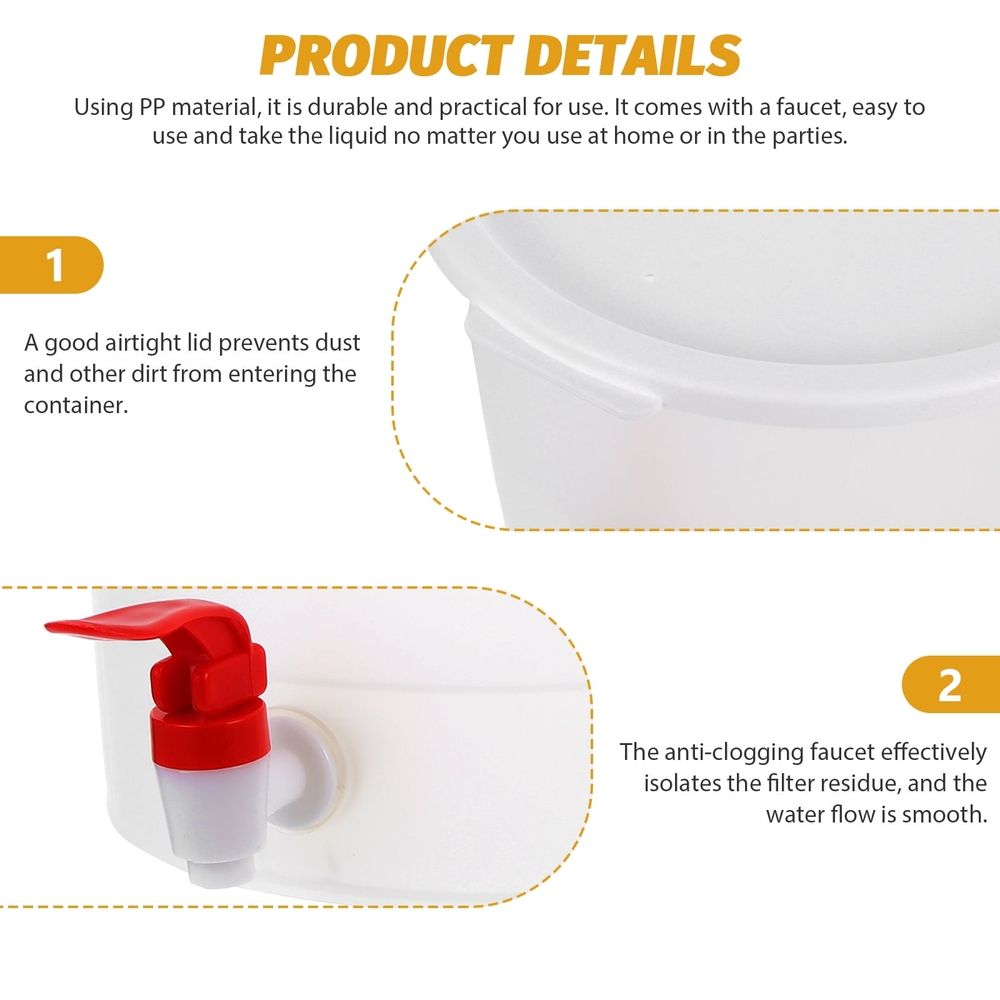 Large Capacity Water Jug Multi PP Drink Dispenser for Home Use