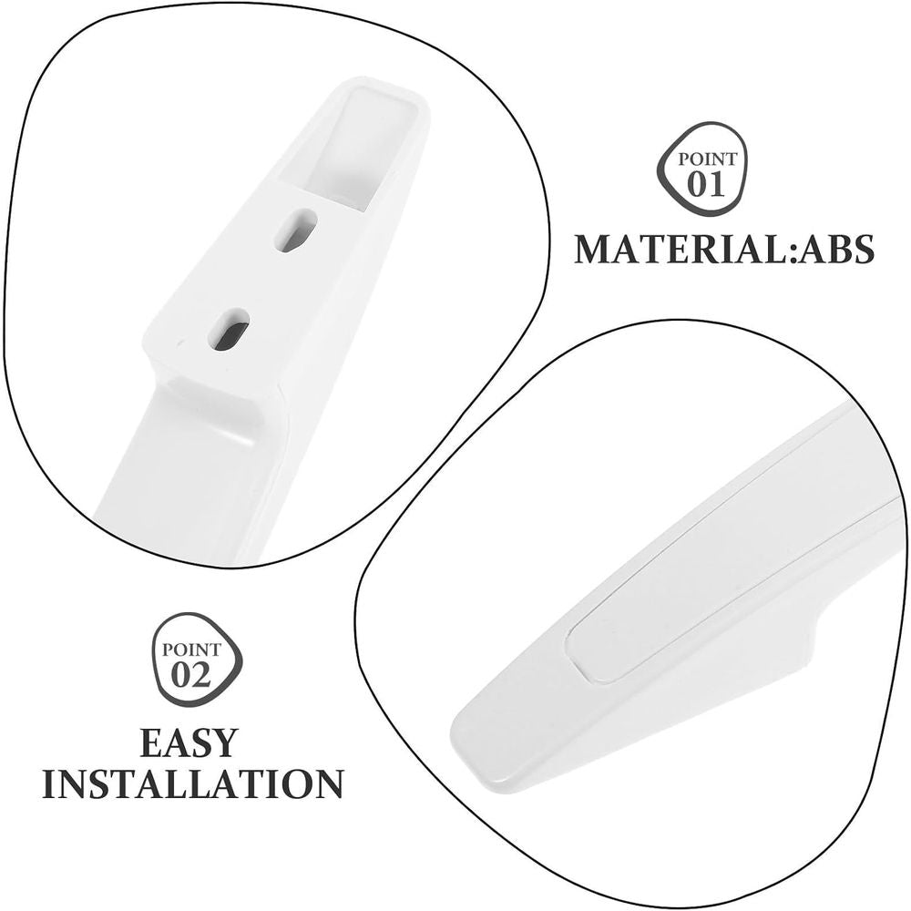 2pcs Replacement White  Door Handle for Fridge Freezer Commercial Use