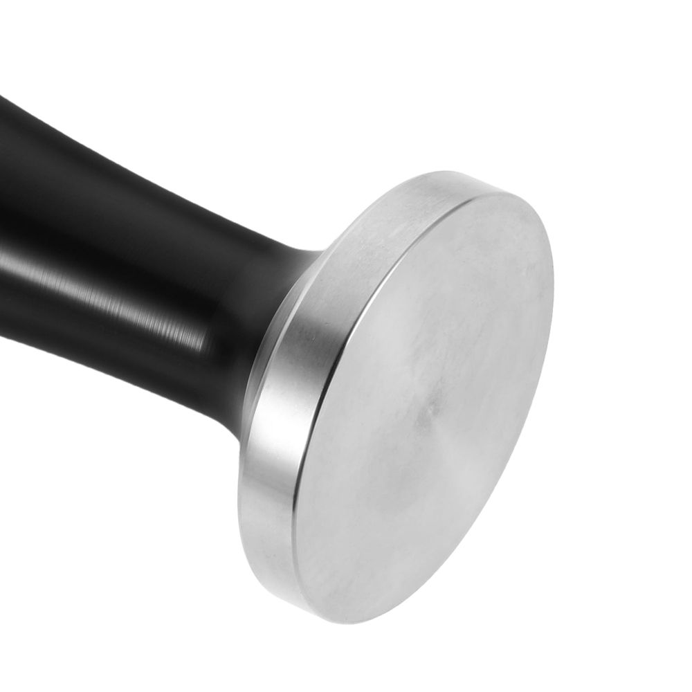 Manual Stainless Steel Coffee Tamper with Flat Base Comfortable Grip for Home Espresso Brewing