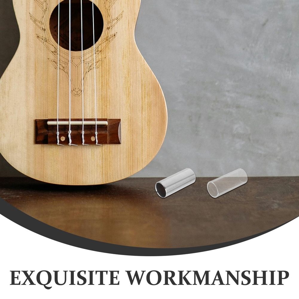 Guitar Slide Medium Bottleneck Glass Accentuates Harmonics for Professional Players