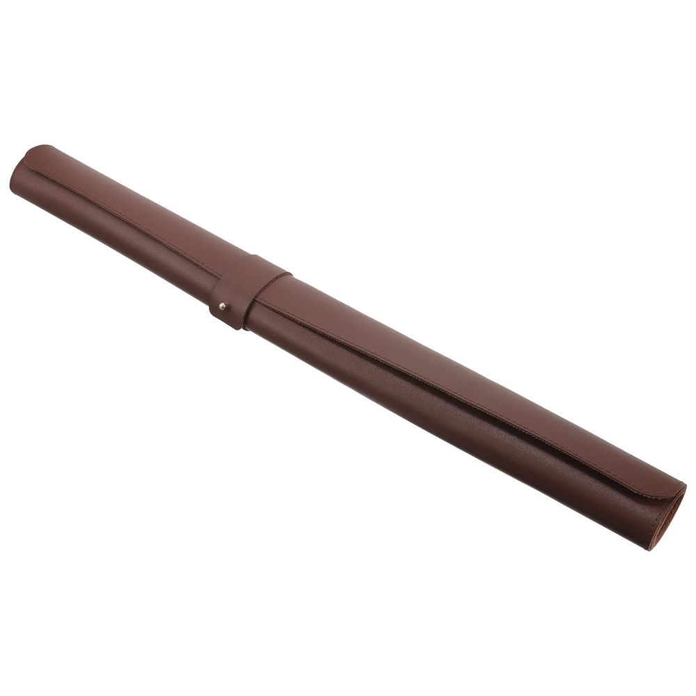 Heat Insulation Dining Table Place Mat Brown Pu 1Pcs