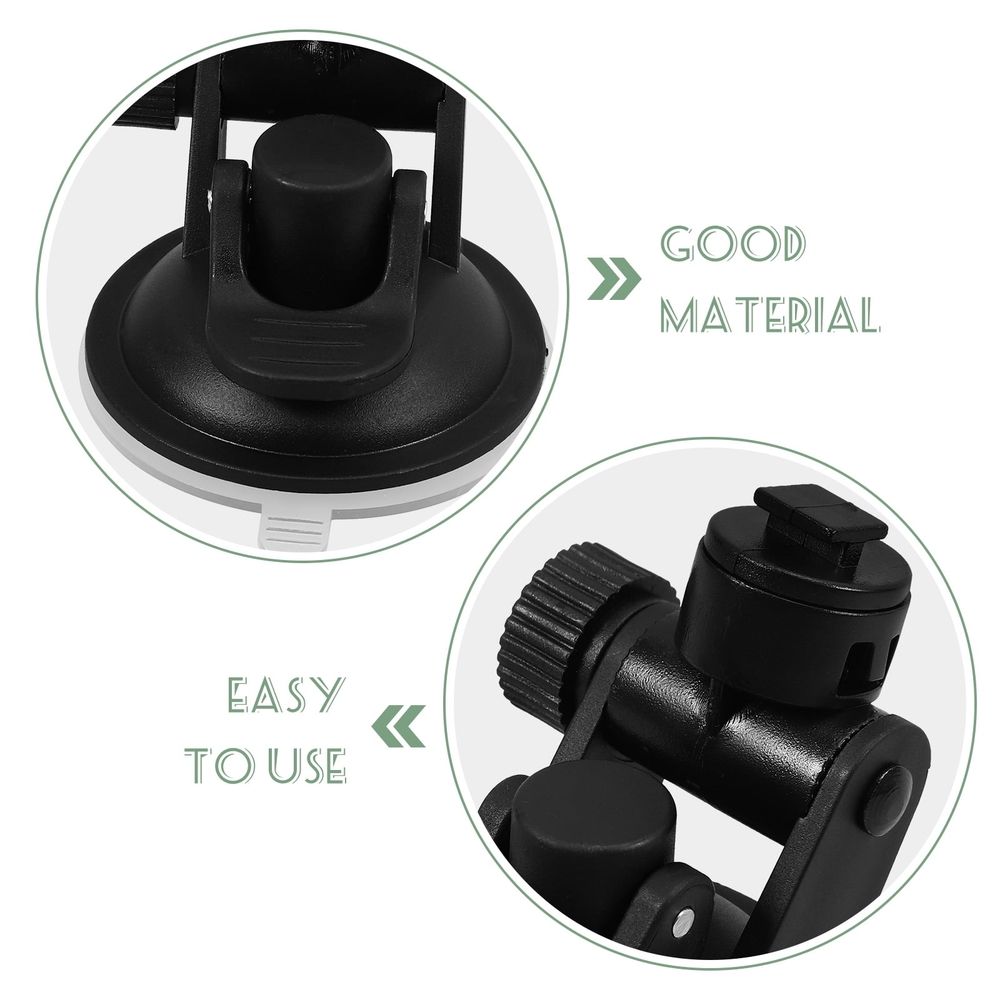 2 Pcs Tachograph Bracket Dashcam Camera Stand Suction Cups Car Dash Mount